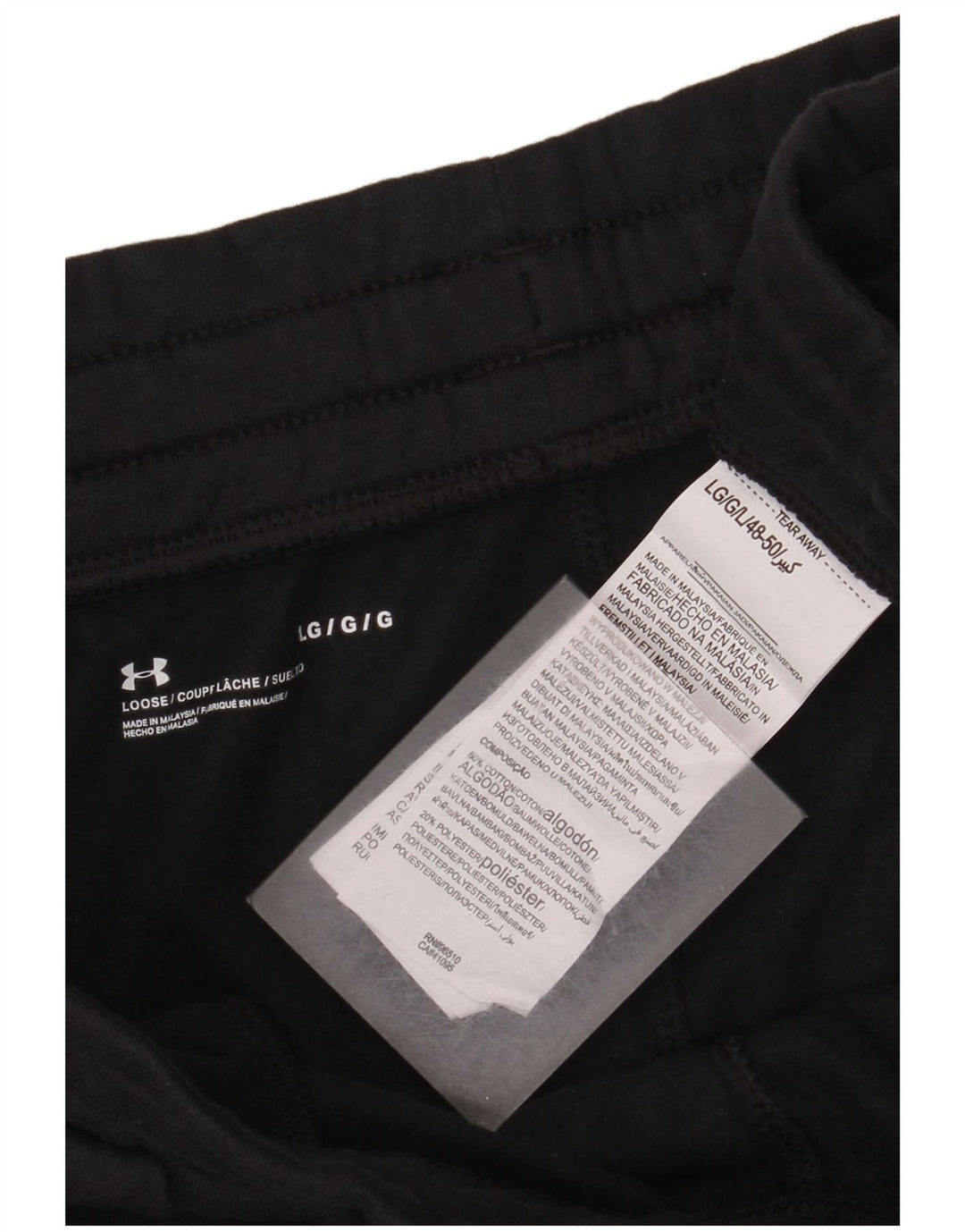 Pantaloni de trening Under Armour pentru bărbați Pantaloni de jogging, mari, negru, bumbac