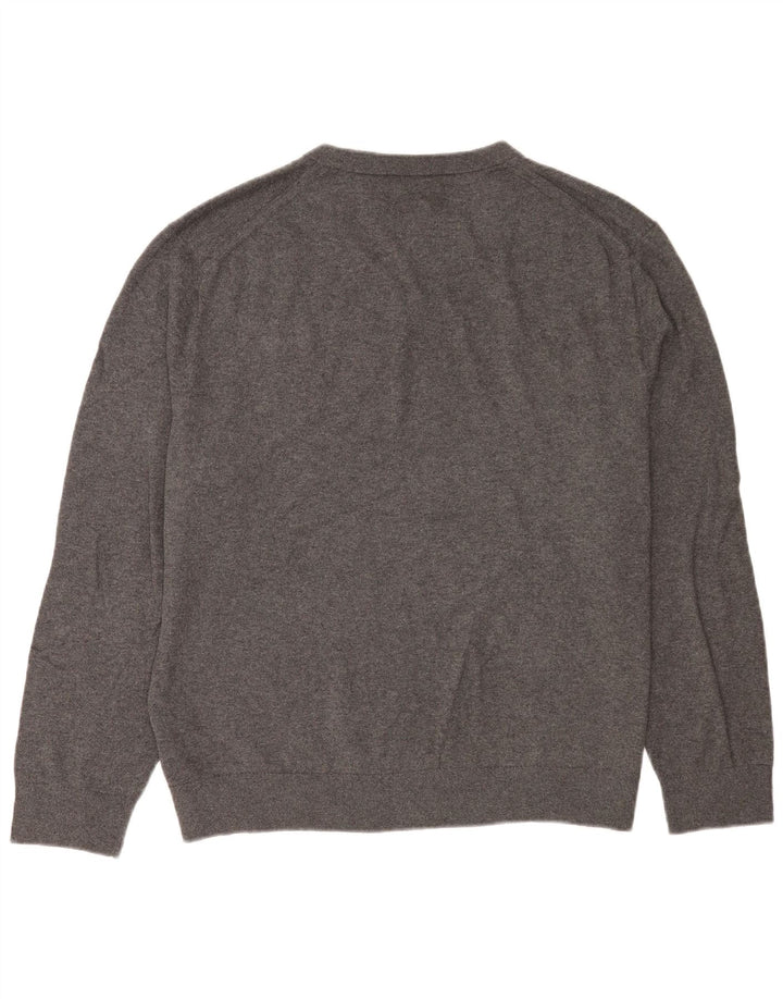 Pulover Nautica pentru bărbați Navtech cu decolteu în V, XL, bumbac gri