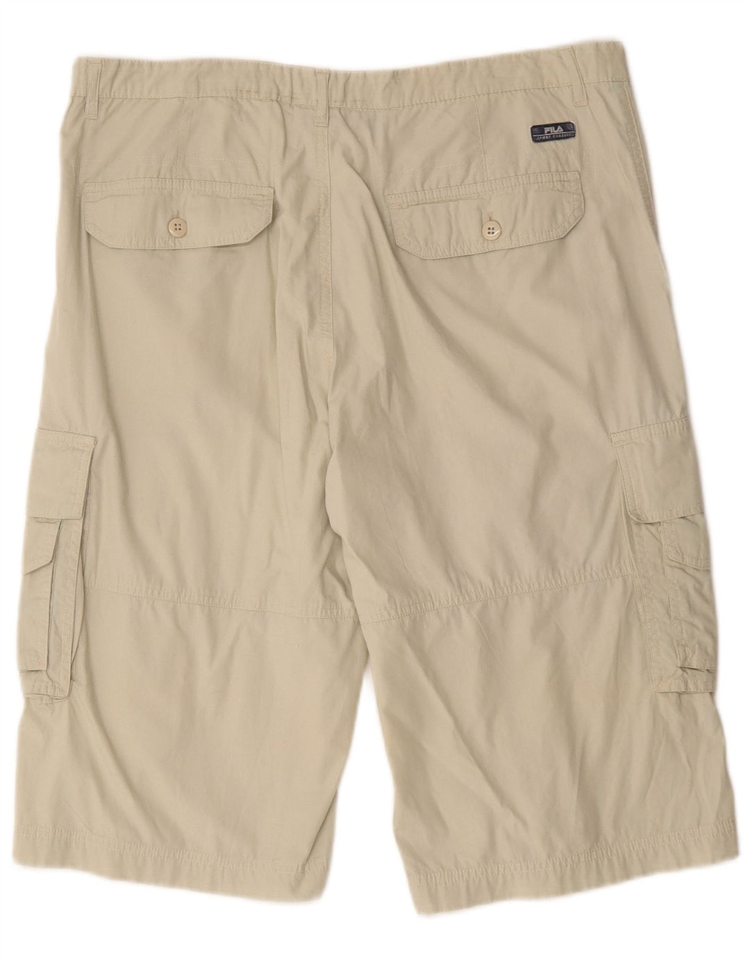 Pantaloni scurți cargo pentru bărbați FILA W36, mare, bej, bumbac