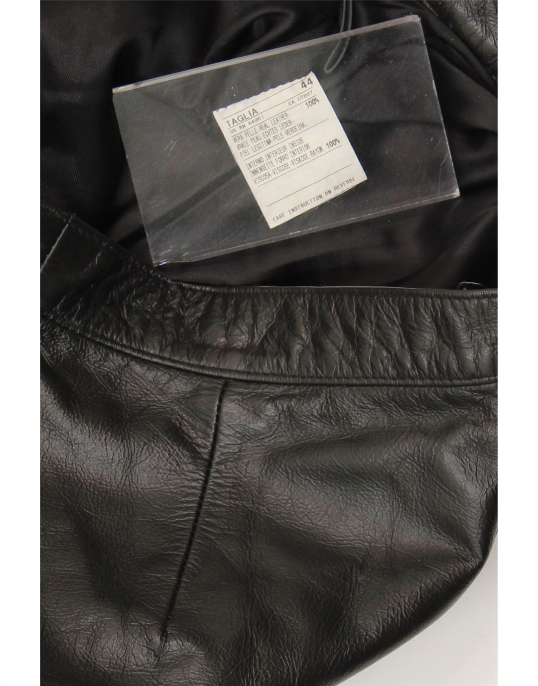 Pantaloni vintage din piele bootcut pentru femei IT 44 Medium W28 L30 Piele neagră