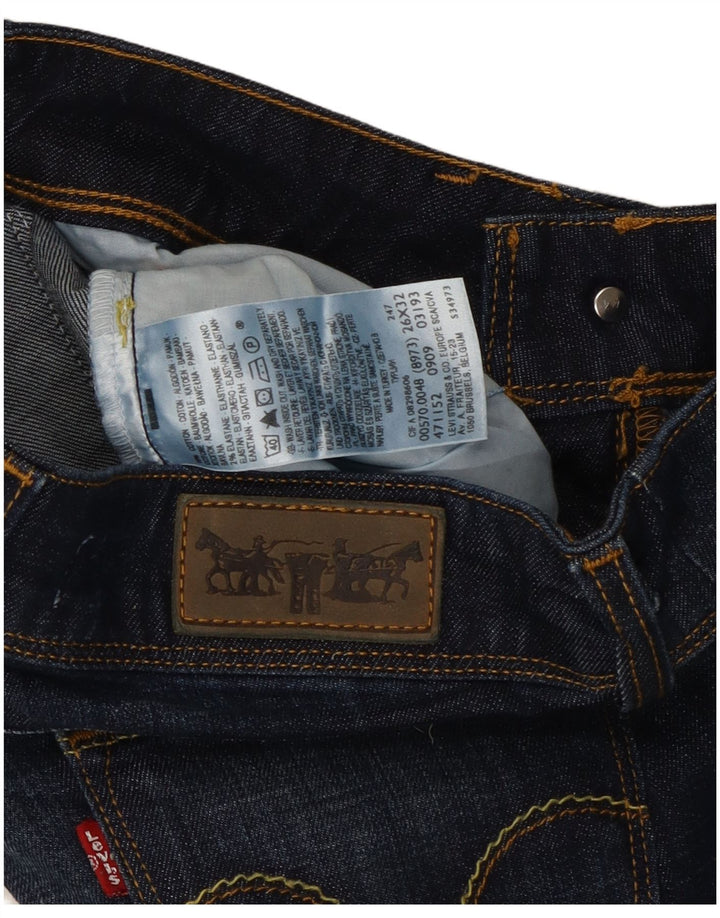 Blugi drepti 570 pentru femei Levi's W26 L32 bumbac bleumarin