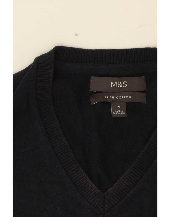 Marks & Spencer Vestă pentru bărbați Tank Top Bumbac Mediu Bleumarin