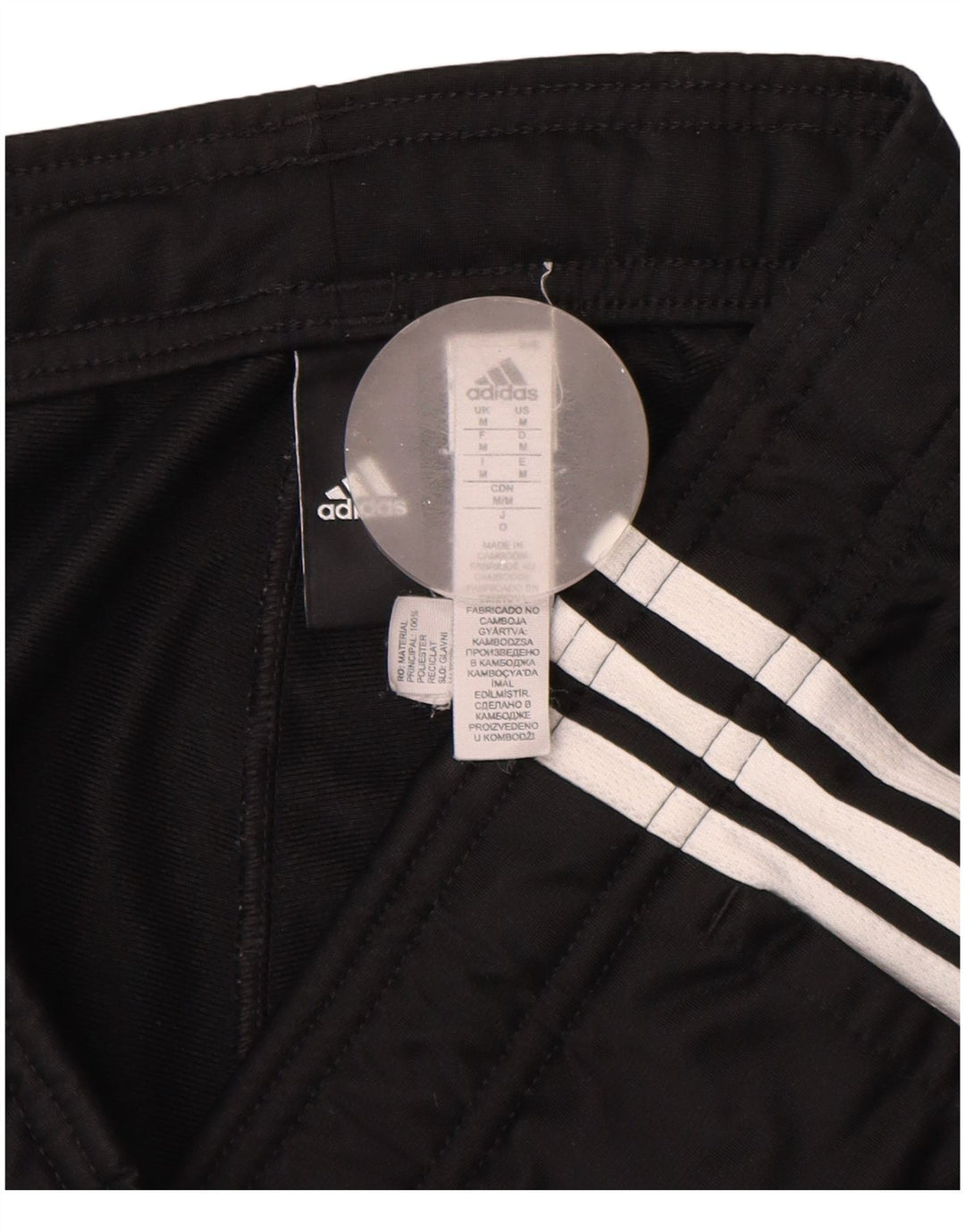 Pantaloni de trening Adidas pentru bărbați Joggeri poliester mediu negru