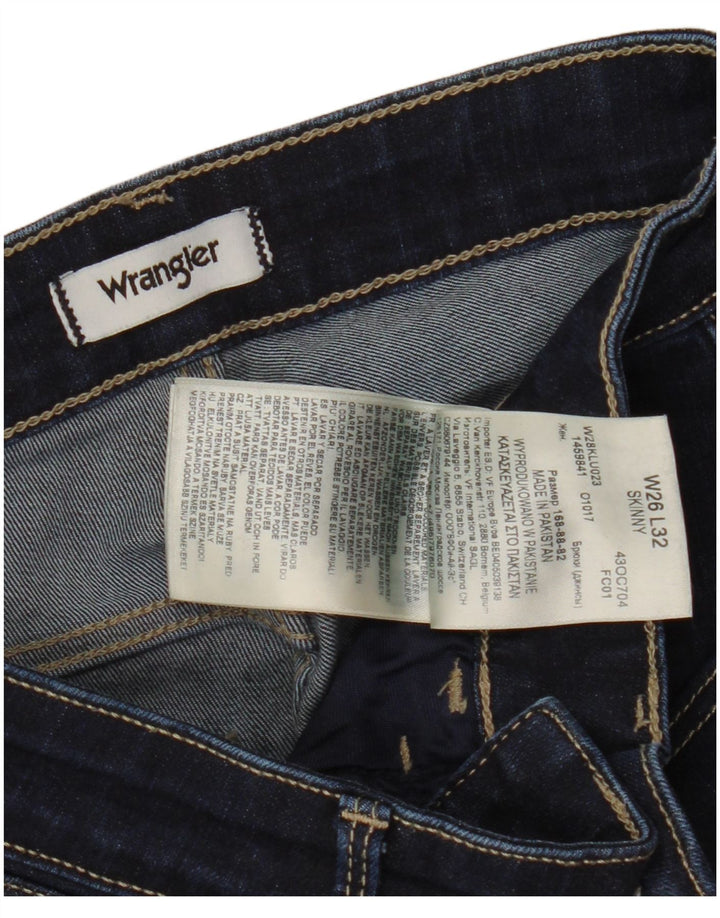 Blugi skinny pentru femei Wrangler W26 L29 bumbac bleumarin