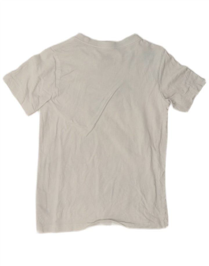 Tricou grafic Nike pentru băieți Top 10-11 ani Bumbac alb mediu