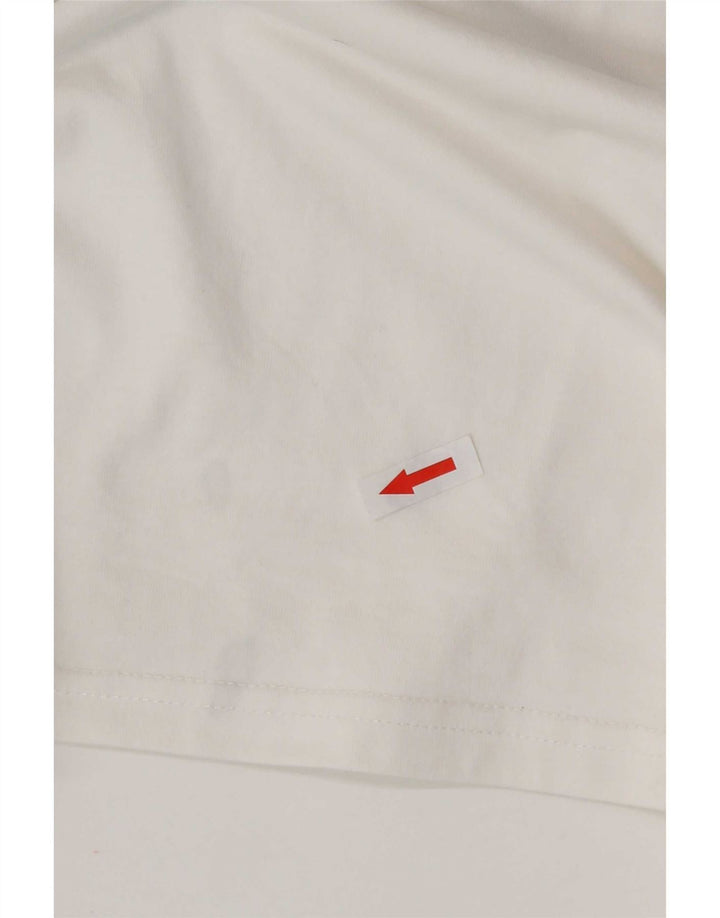 Tricou grafic Converse pentru bărbați Top mare din bumbac alb