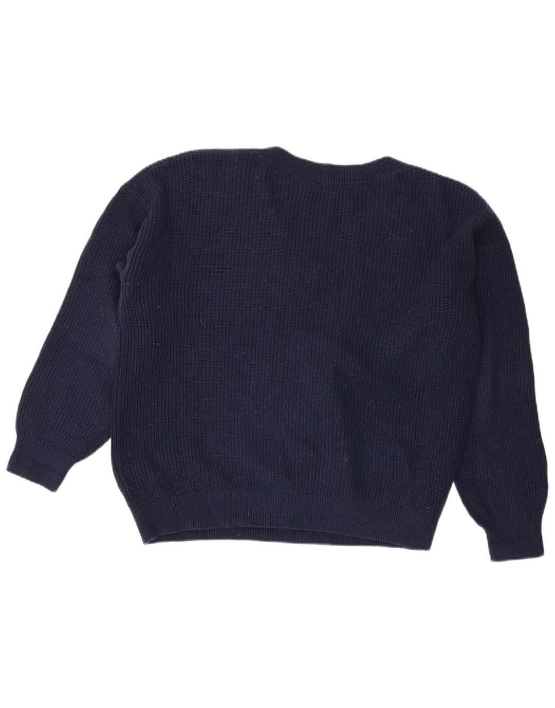 Pulover cu decolteu în V pentru femei Marks & Spencer, Marea Britanie 14 Medium, bleumarin
