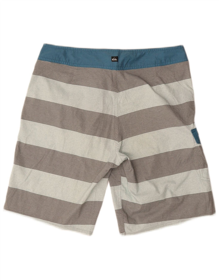 Pantaloni scurți de înot Quiksilver pentru bărbați, poliester cu dungi multicolore medii