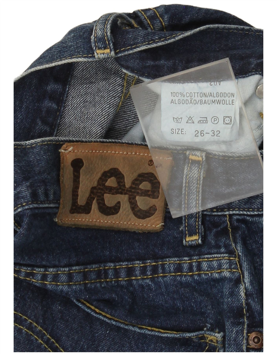 Blugi evazați pentru femei Lee W26 L32 Bumbac albastru