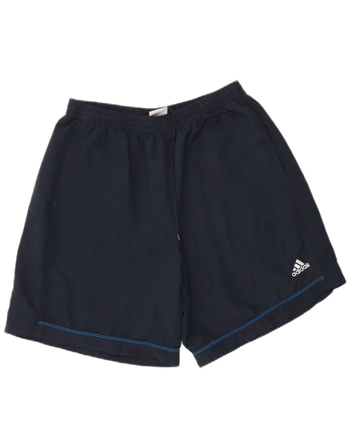 Pantaloni scurți sport pentru bărbați Adidas, mari, albastru, poliester