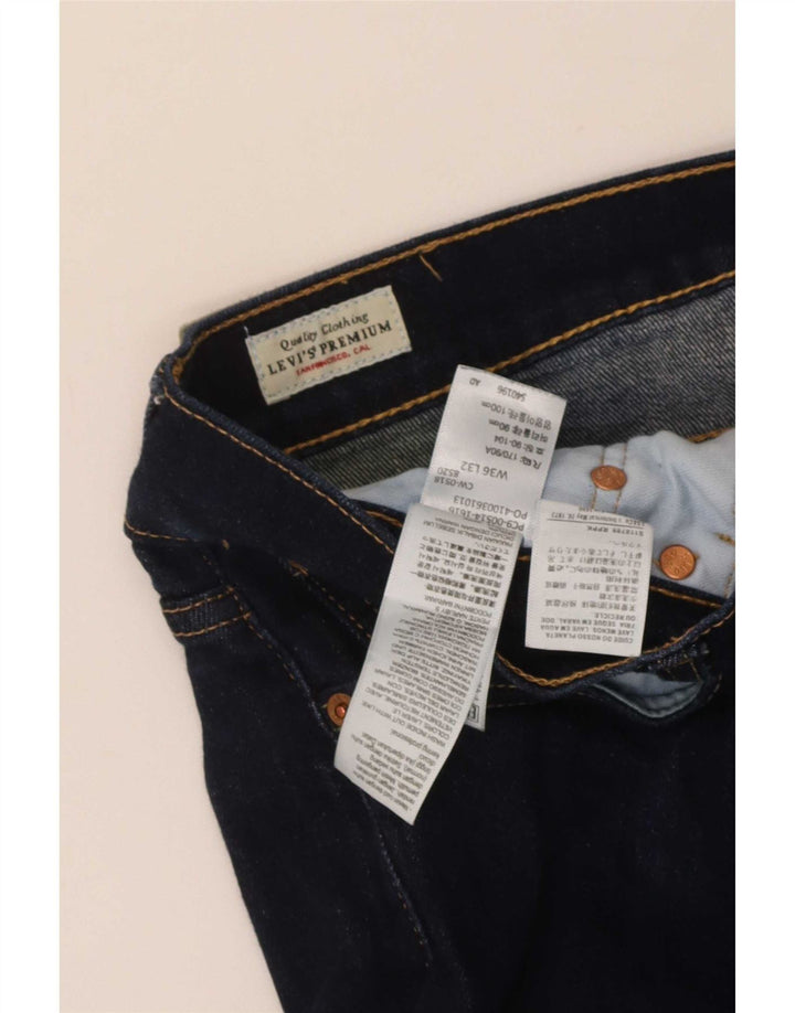 Blugi drepti pentru bărbați Levi's 551 W36 L32 bumbac bleumarin