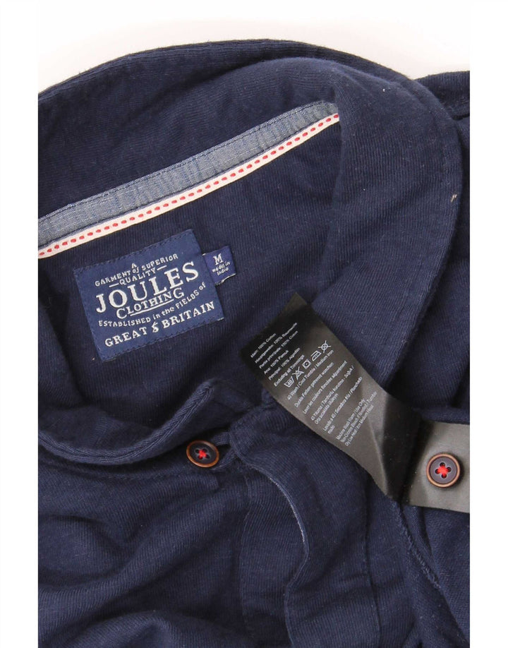 Tricou polo pentru bărbați Joules cu mânecă lungă, bumbac mediu albastru bleumarin