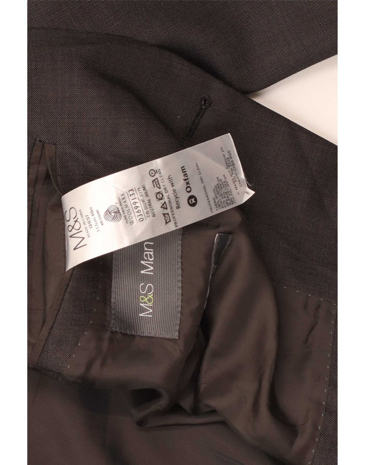 Marks & Spencer jachetă pentru bărbați cu 2 nasturi, UK 46 XL, lână gri