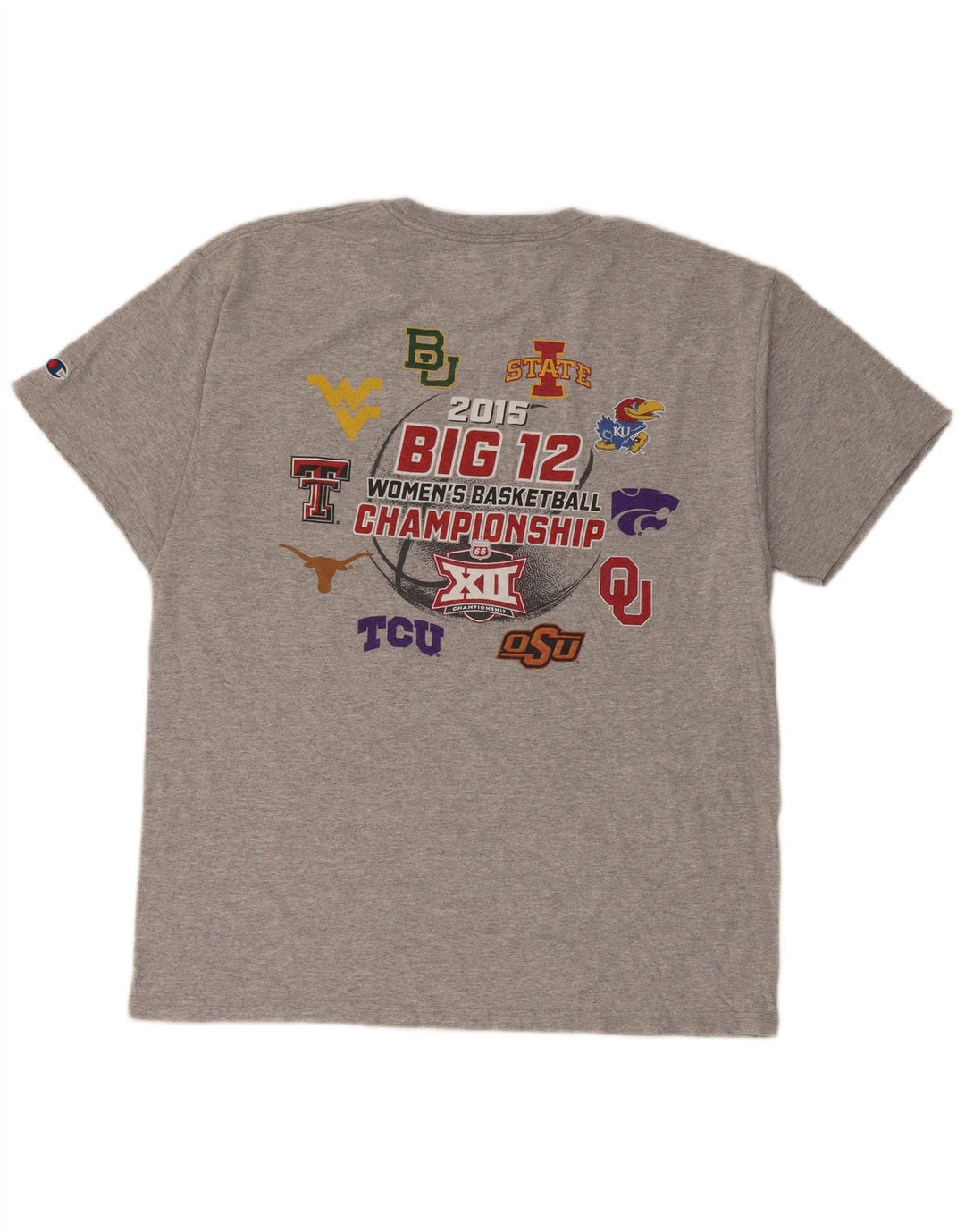 Tricou grafic pentru bărbați Champion Top mare din bumbac gri
