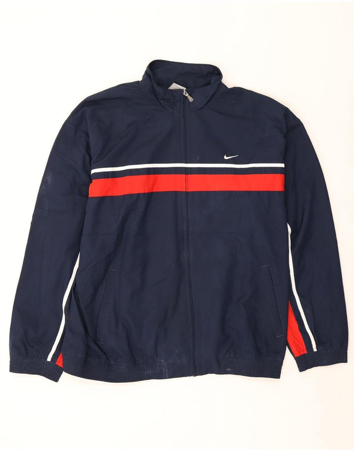 Jachetă de trening Nike pentru bărbați Marea Britanie 44/46 XL Bleumarin Poliester color bloc
