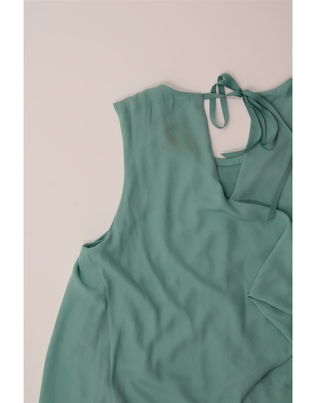 DEBENHAMS Womens Peplum Dress UK 16 Large  Turquoise Polyester Vintage Debenhams and Second-Hand Debenhams from Messina Hembry 
