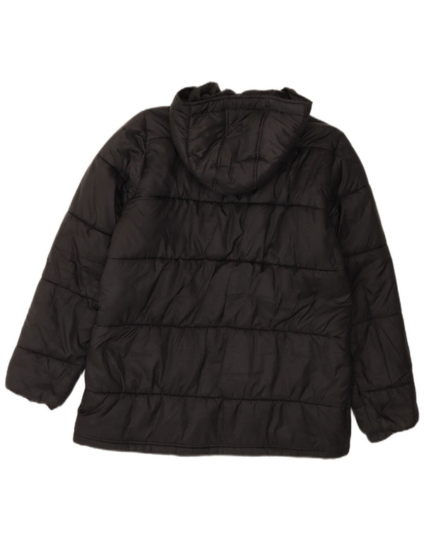 Jachetă căptușită cu glugă Adidas pentru femei EU 40 Poliester mediu negru