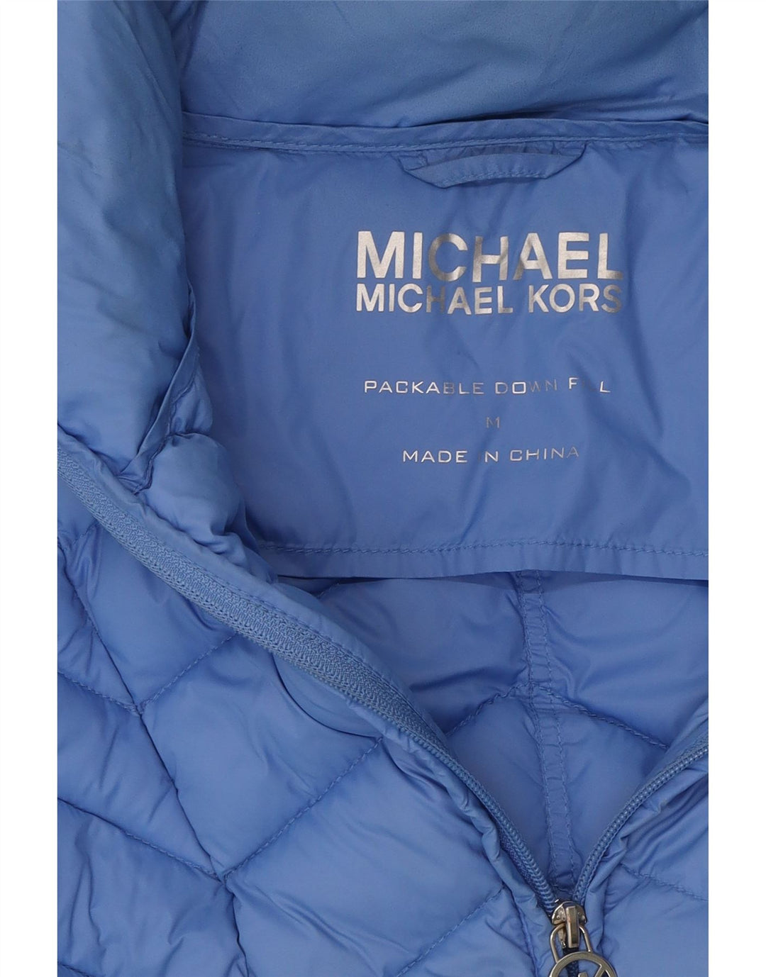 MICHAEL KORS Womens Padded Jacket UK 14 Medium Blue Nylon Vintage Michael Kors and Second-Hand Michael Kors from Messina Hembry 