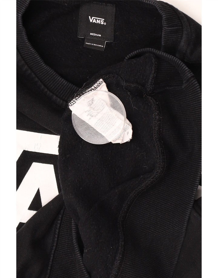 Hanorac grafic pentru bărbați Vans Pulover mediu bumbac negru
