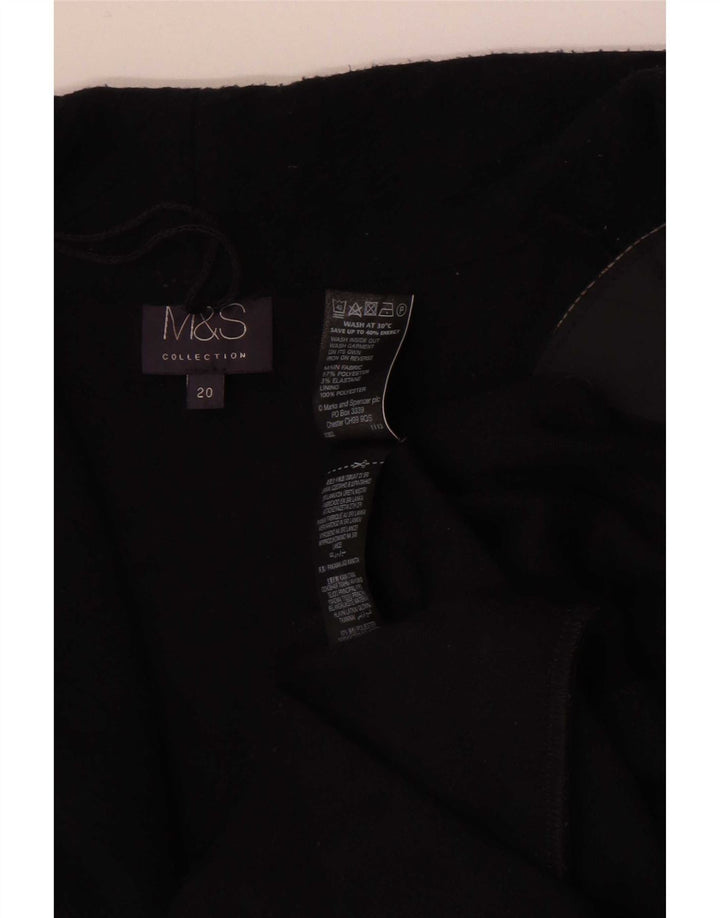 Jachetă pentru femei Marks & Spencer Open Blazer UK 20 2XL Poliester negru