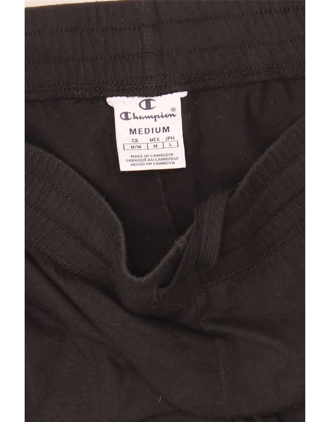 Pantaloni scurți sport grafic Champion pentru femei UK 12 Medium Black