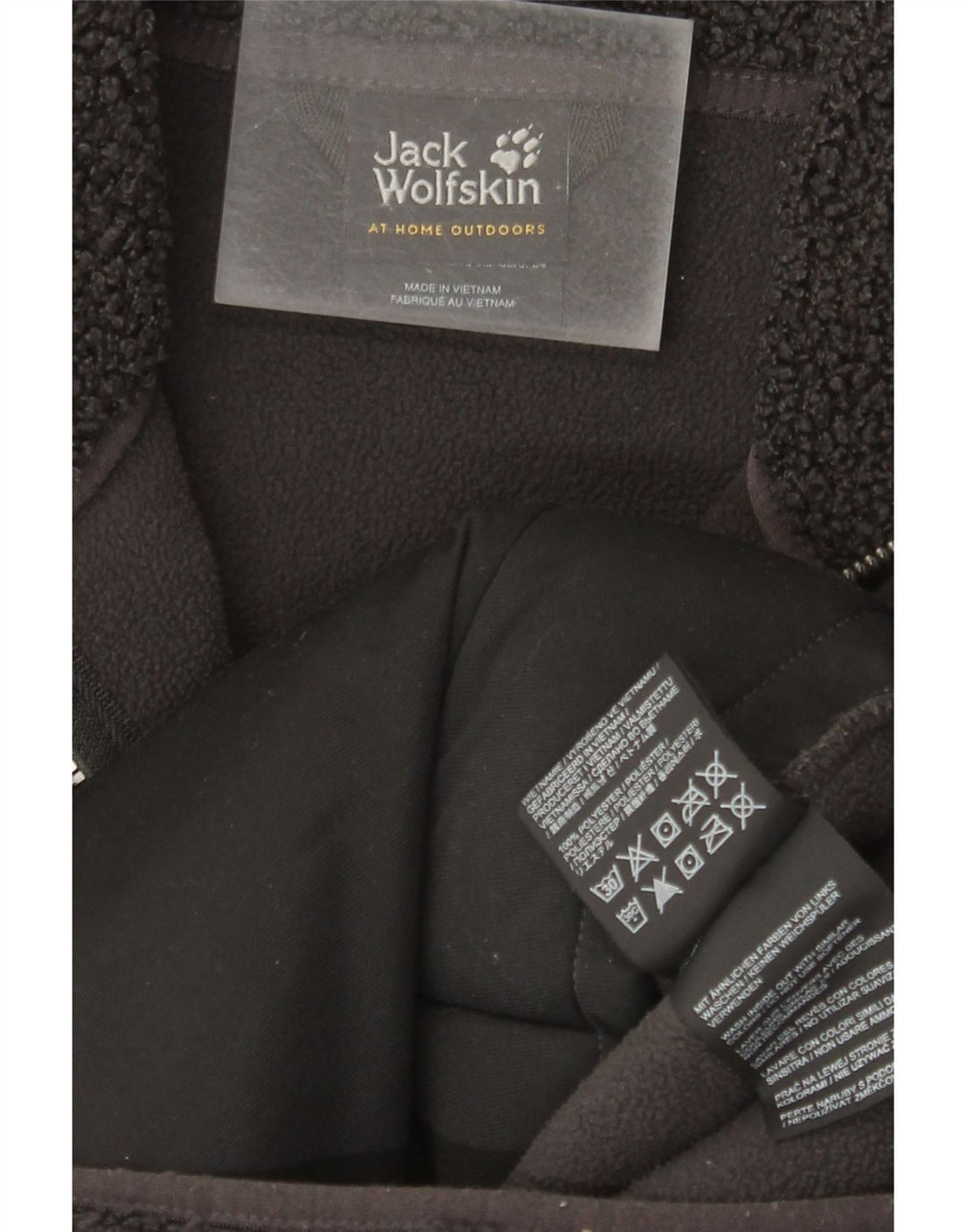 Jack Wolfskin pardesiu supradimensionat din lână pentru femei UK 6 XS poliester gri