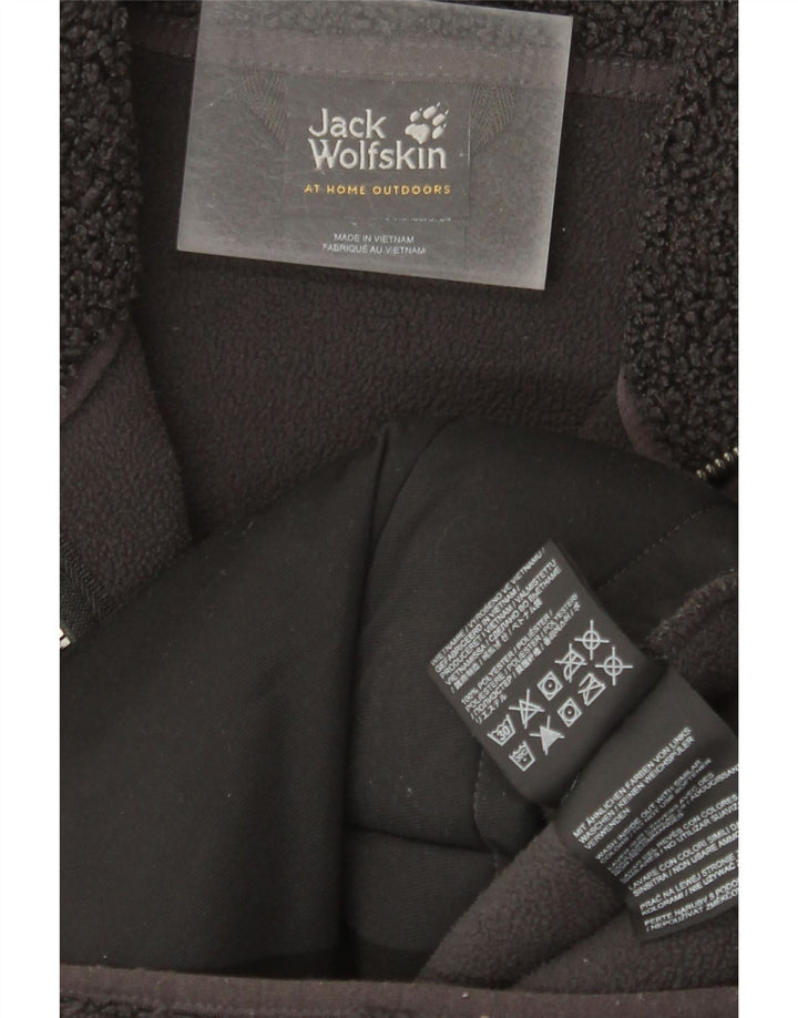 Jack Wolfskin pardesiu supradimensionat din lână pentru femei UK 6 XS poliester gri