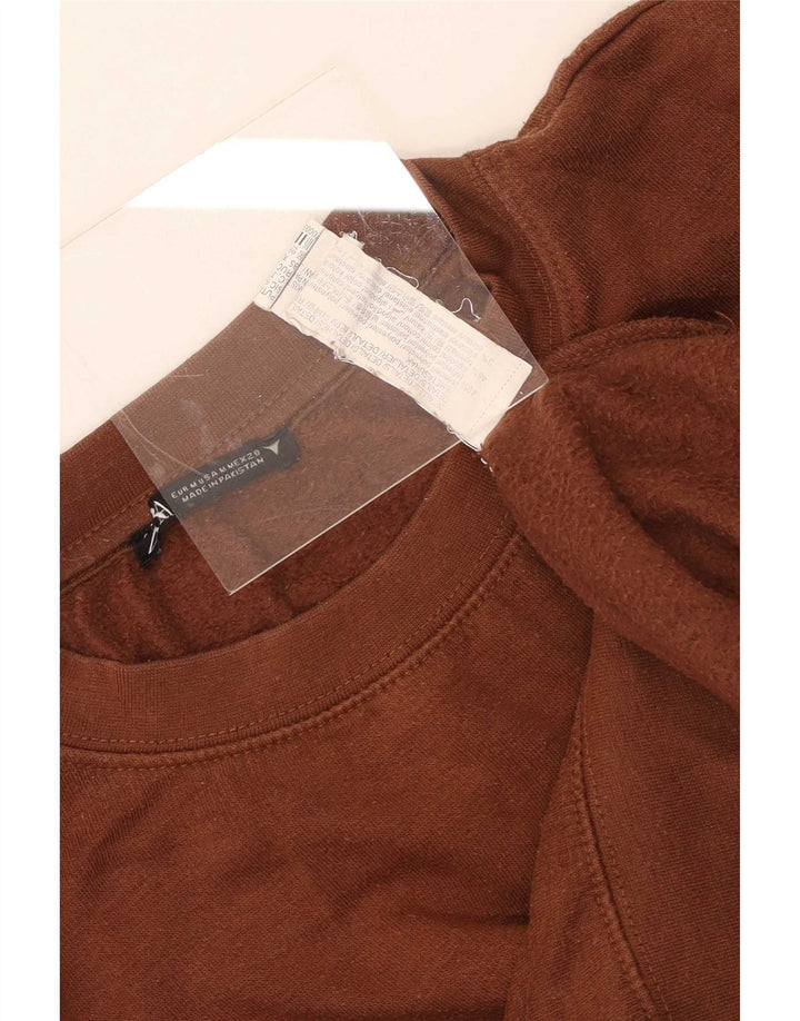 Pulover supradimensionat pentru femei Zara UK 14 Poliester maro mediu