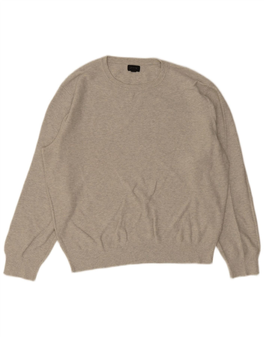 Pulover J. Crew pentru bărbați, cu gât crew, bumbac, gri mediu