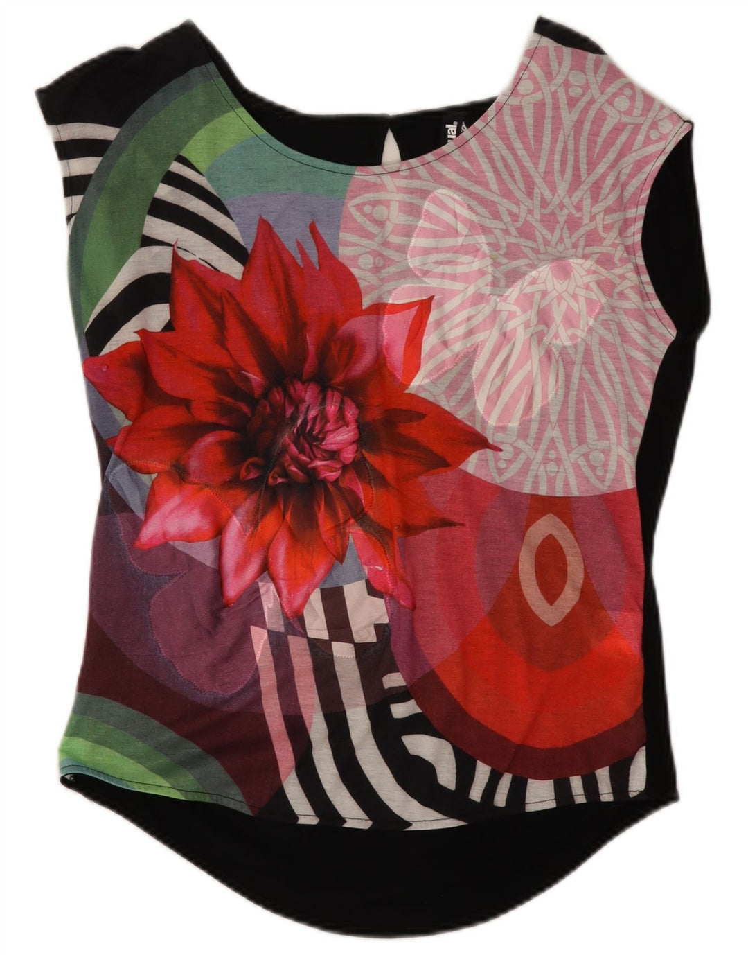 Bluză cu grafică Desigual pentru femei UK 14 Medium Multicolor Floral