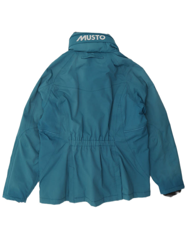 Jachetă Windbreaker cu glugă pentru femei Musto UK 16, mare, albastră, poliamidă