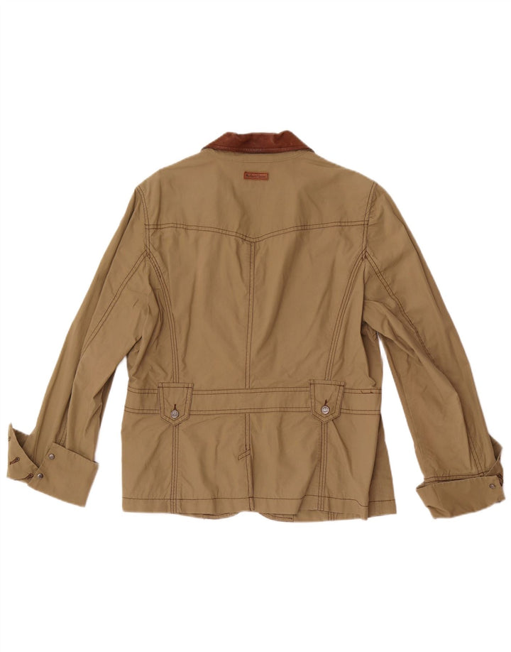 Jachetă Blazer pentru femei Marlboro Classics cu 3 nasturi EU 48 2XL Kaki Colorblock