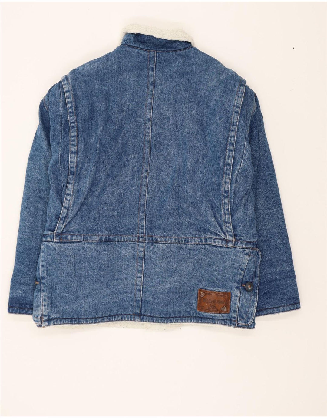 Jachetă pentru bărbați Stratos Sherpa Denim UK 38 Medium Blue Bumbac Retro