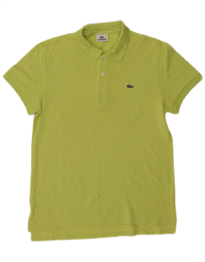 Tricou polo pentru bărbați LACOSTE Mărimea 5, bumbac verde mare
