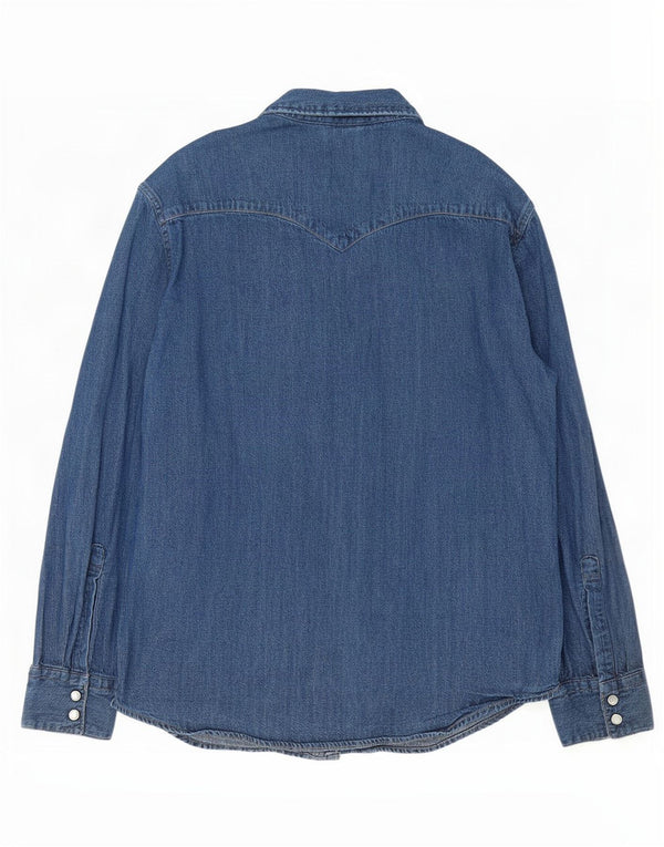 Cămașă de blugi standard pentru bărbați Levi's, mare, albastru, bumbac