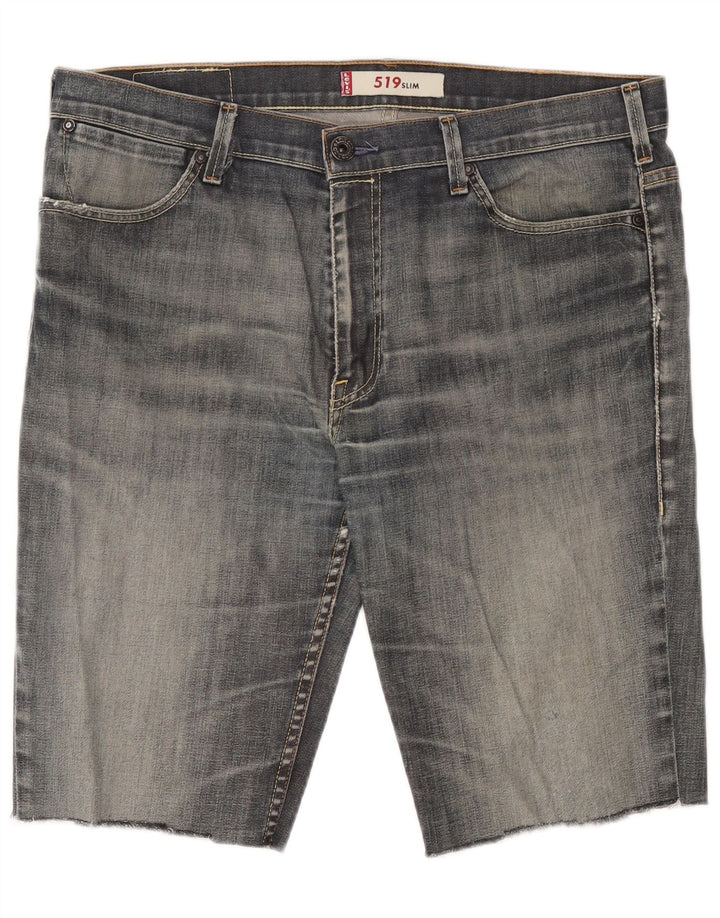 Pantaloni scurți Levi's 519 Slim Denim W38 XL bumbac gri