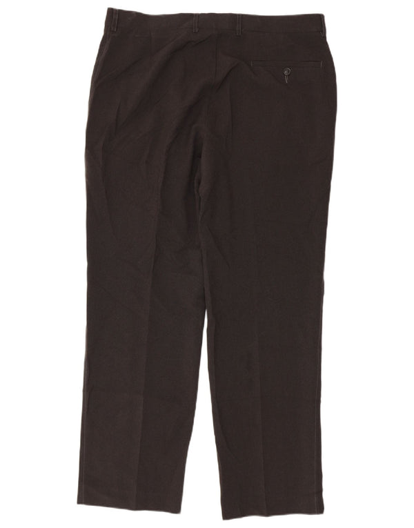 Pantaloni chino drepți pentru bărbați Marks & Spencer L36 L31 poliester gri