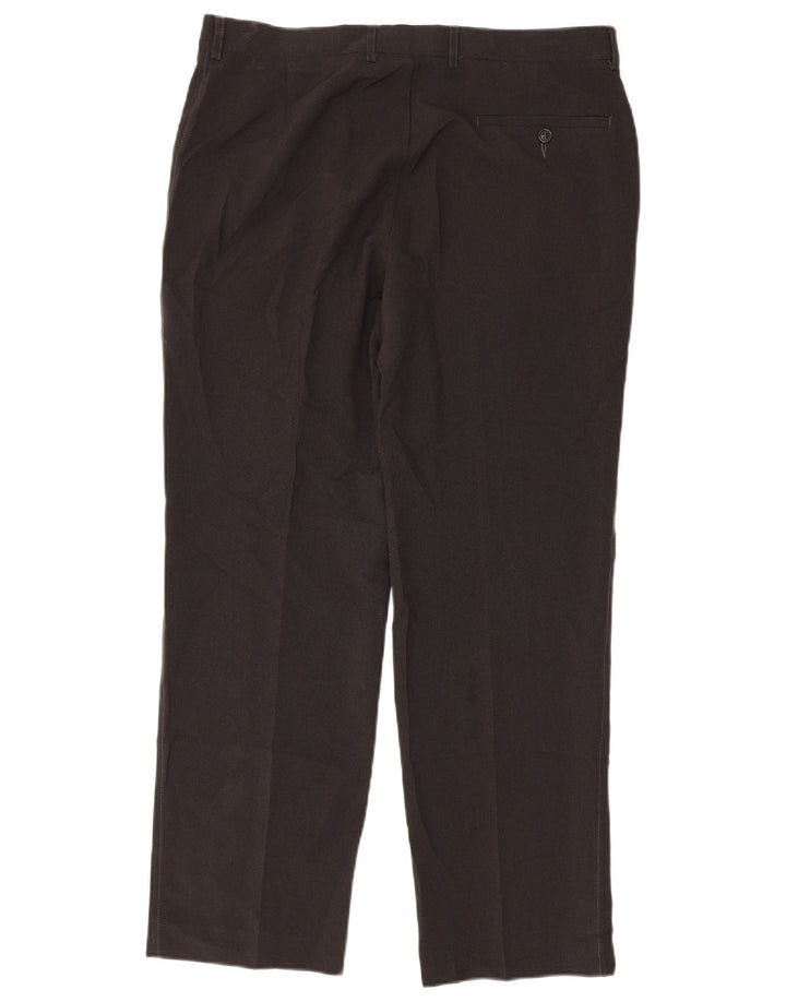 Pantaloni chino drepți pentru bărbați Marks & Spencer L36 L31 poliester gri