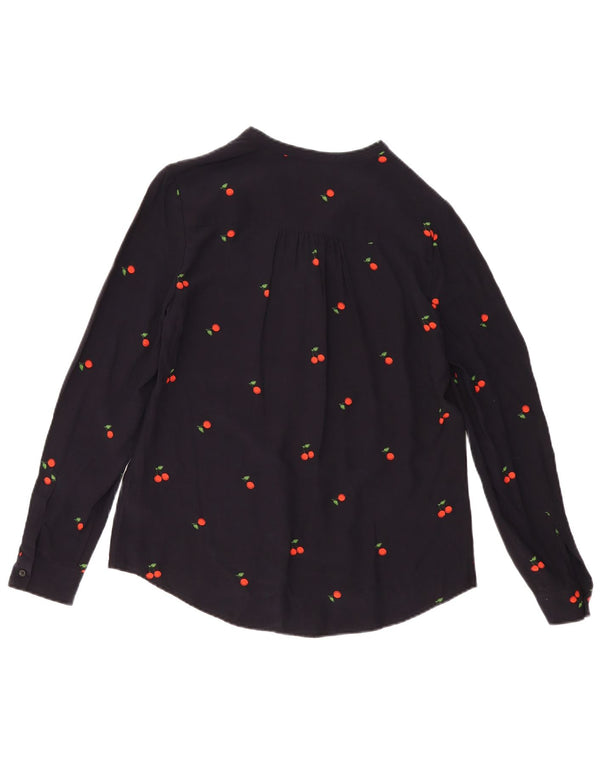 Bluză cu mânecă lungă supradimensionată pentru femei HOBBS UK 10 Mic, negru, floral