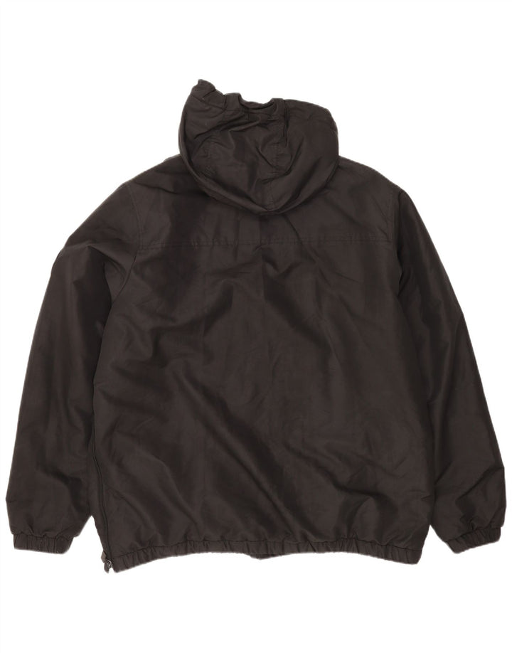 Jachetă Anorak cu glugă pentru bărbați Ellesse UK 44 2XL Poliester negru
