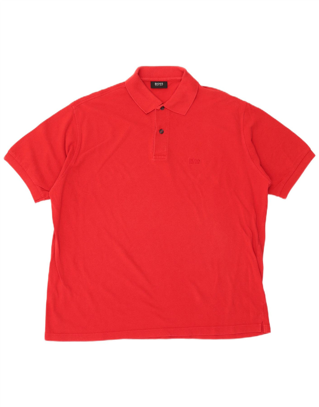 Tricou polo HUGO BOSS pentru bărbați, bumbac roșu 3XL