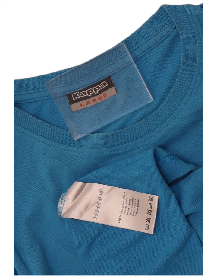 Tricou grafic pentru bărbați Kappa Top mare, albastru, bumbac