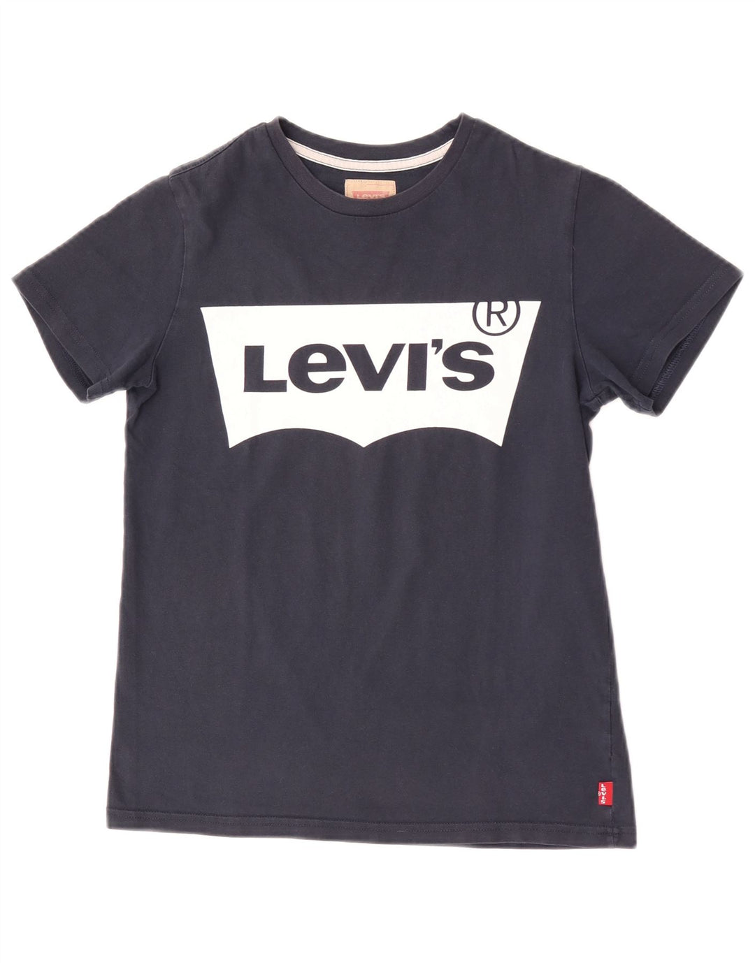 Tricou cu grafic normal pentru băieți Levi's Top 13-14 ani Logo bleumarin