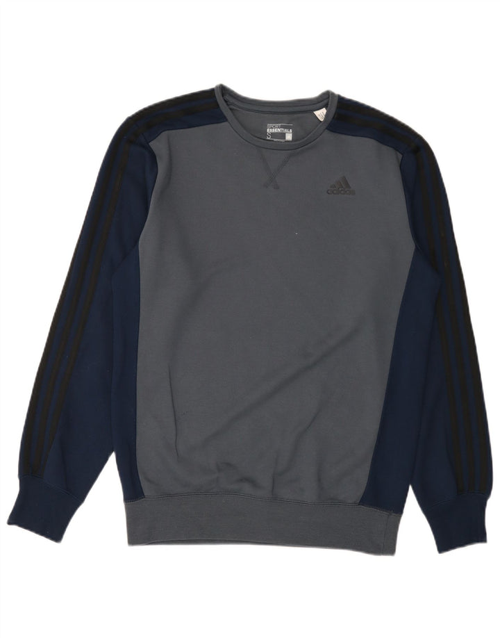 Pulover adidas Climalite pentru bărbați, mic, albastru, poliester
