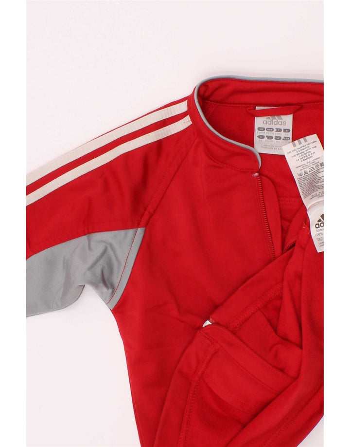 Jachetă pentru trening Adidas Bebeluși Băieți 12-18 luni Poliester roșu