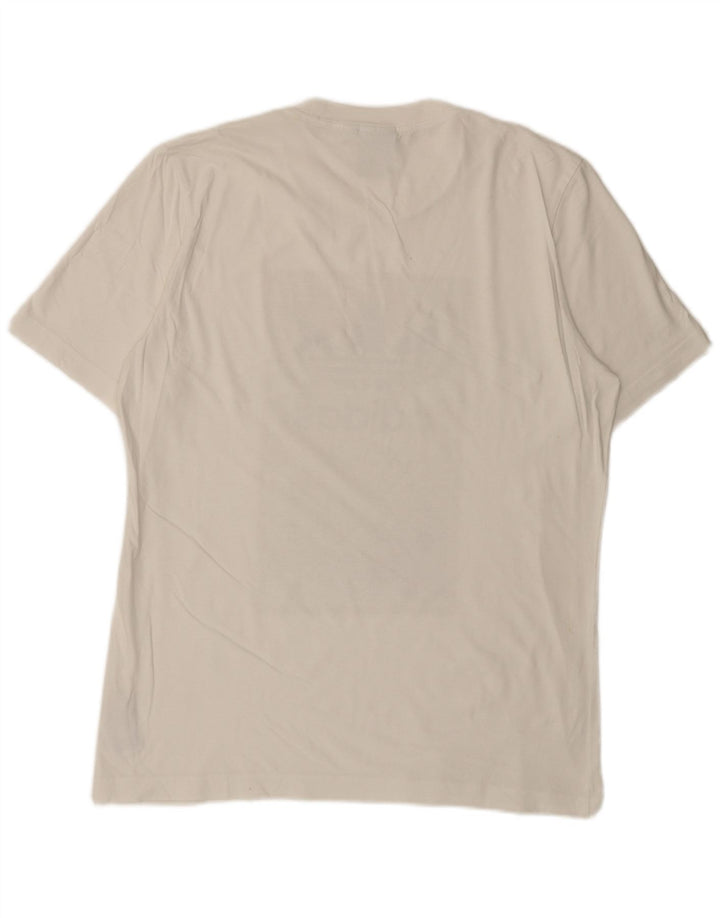 Tricou grafic pentru bărbați Adidas Top Medium White Bumbac