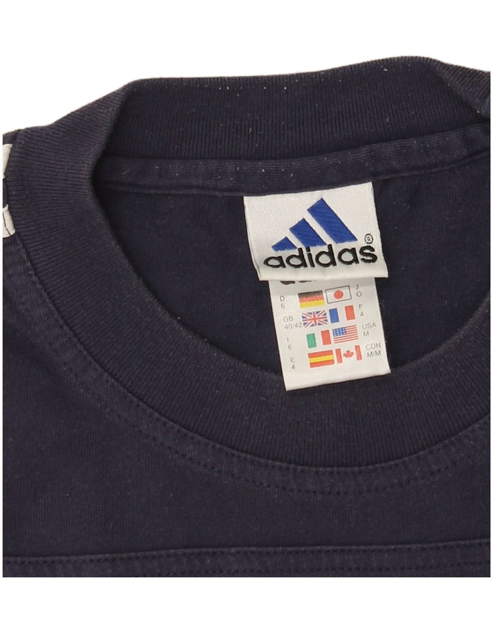 Tricou pentru bărbați Adidas Top UK 40/42 Medium Multicolor Colorblock Bumbac
