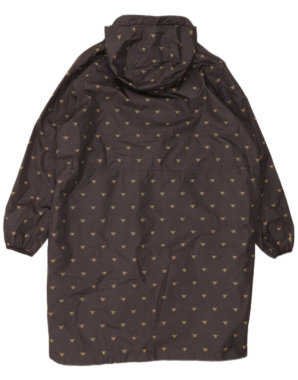 Joules haină de ploaie cu glugă pentru femei UK 20 2XL poliester negru