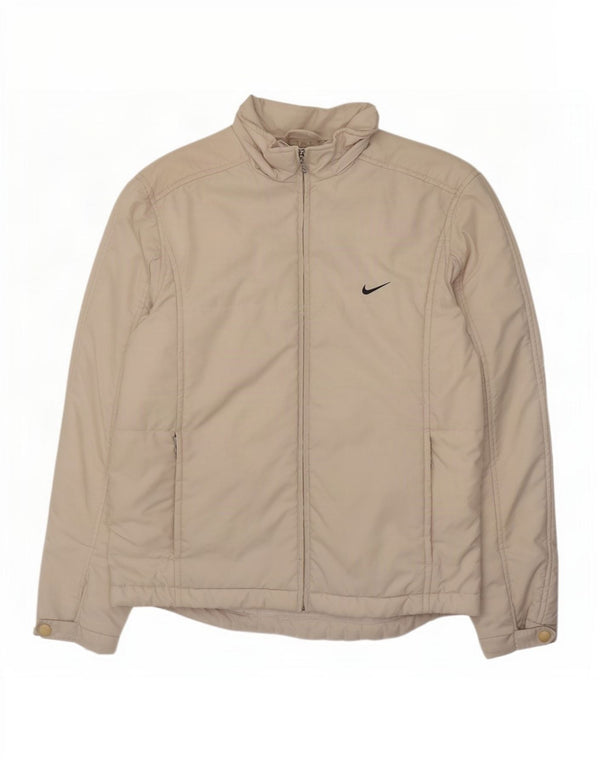Jachetă căptușită supradimensionată pentru femei Nike US 4/6 Small, bej, poliester