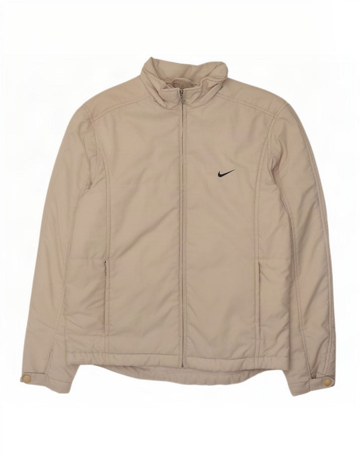 Jachetă căptușită supradimensionată pentru femei Nike US 4/6 Small, bej, poliester